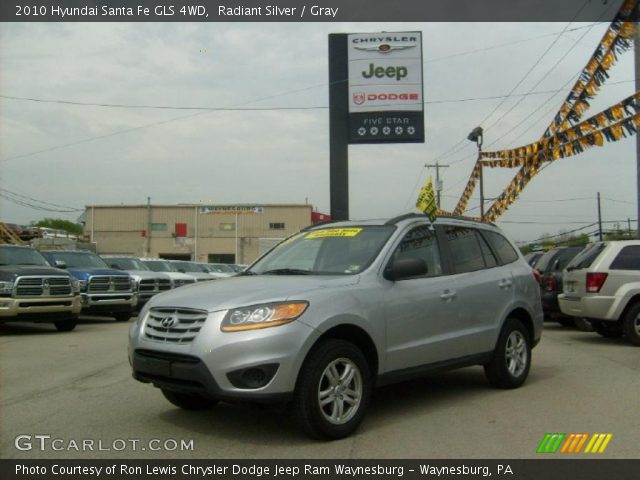 2010 Hyundai Santa Fe GLS 4WD in Radiant Silver