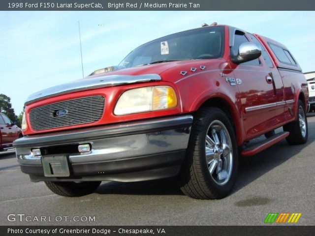 1998 Ford F150 Lariat SuperCab in Bright Red