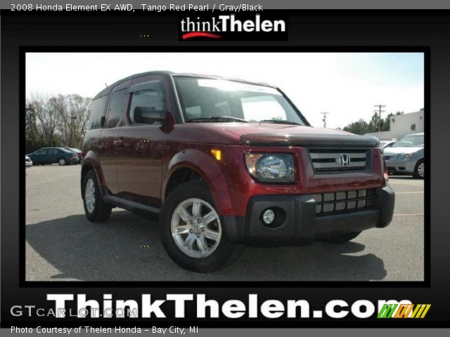 2008 Honda Element EX AWD in Tango Red Pearl