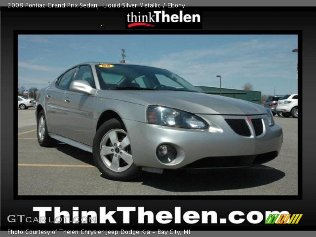 2008 Pontiac Grand Prix Sedan in Liquid Silver Metallic