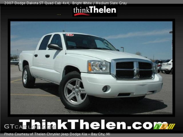 2007 Dodge Dakota ST Quad Cab 4x4 in Bright White