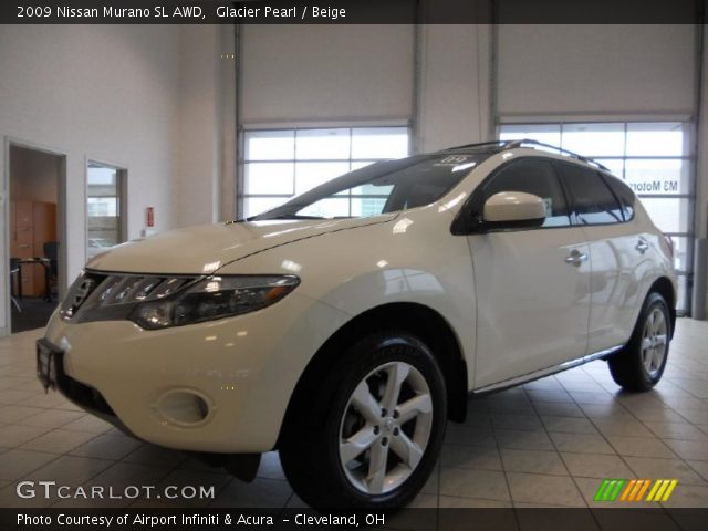 2009 Nissan Murano SL AWD in Glacier Pearl