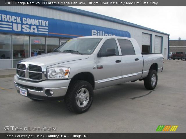 2008 Dodge Ram 2500 Laramie Mega Cab 4x4 in Bright Silver Metallic