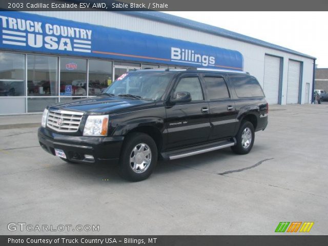 2003 Cadillac Escalade ESV AWD in Sable Black