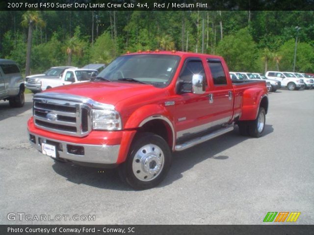 2007 Ford F450 Super Duty Lariat Crew Cab 4x4 in Red