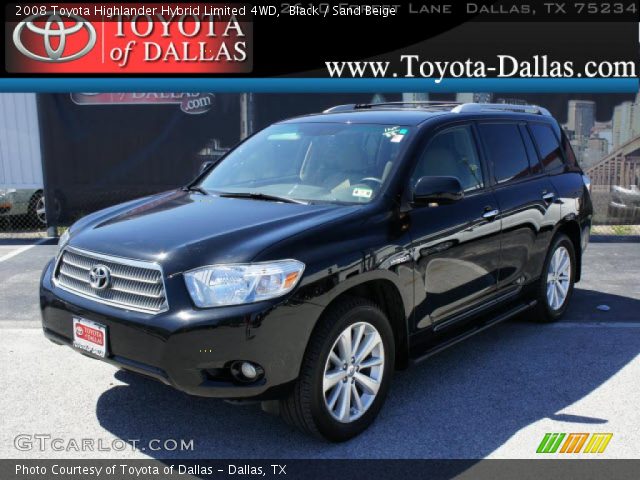 2008 Toyota Highlander Hybrid Limited 4WD in Black