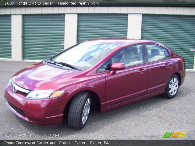 2007 Honda Civic LX Sedan in Tango Red Pearl