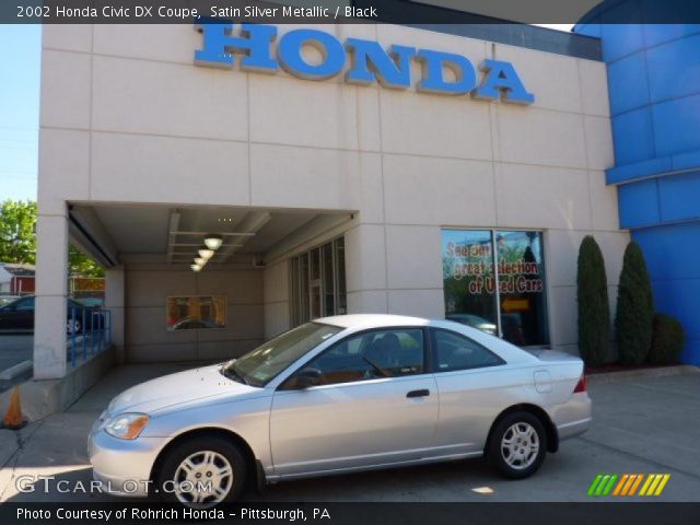 2002 Honda Civic DX Coupe in Satin Silver Metallic