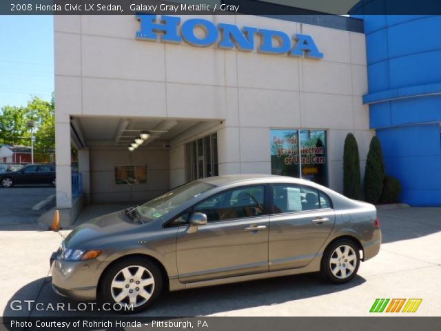 2008 Honda Civic LX Sedan in Galaxy Gray Metallic