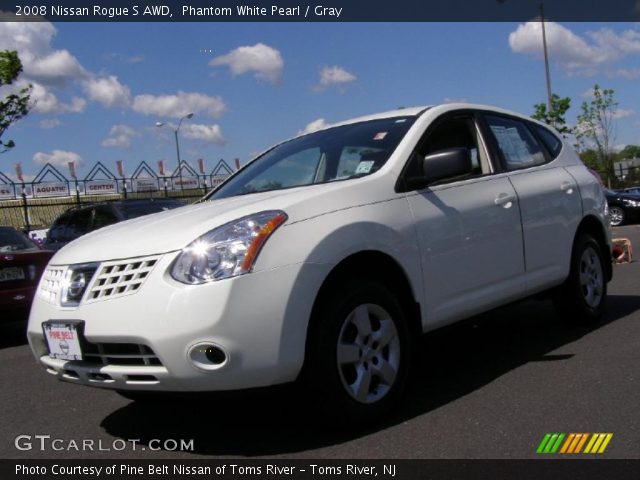 2008 Nissan Rogue S AWD in Phantom White Pearl