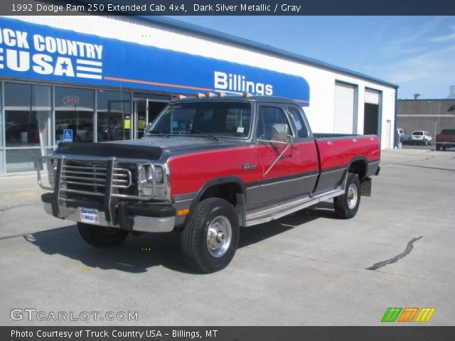 1992 Dodge Ram 250 Extended Cab 4x4 in Dark Silver Metallic