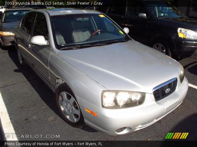 2003 Hyundai Elantra GLS Sedan in Silver Pewter