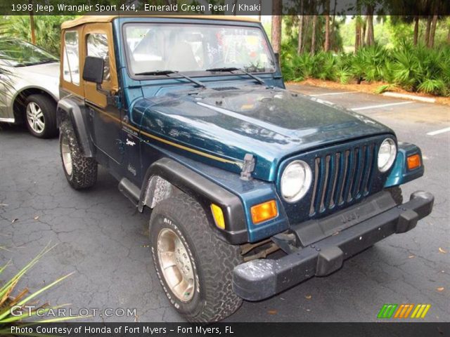 1998 Jeep Wrangler Sport 4x4 in Emerald Green Pearl