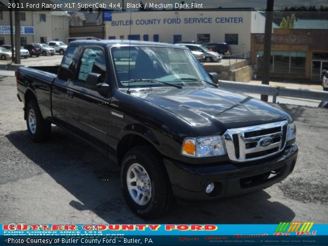 2011 Ford Ranger XLT SuperCab 4x4 in Black