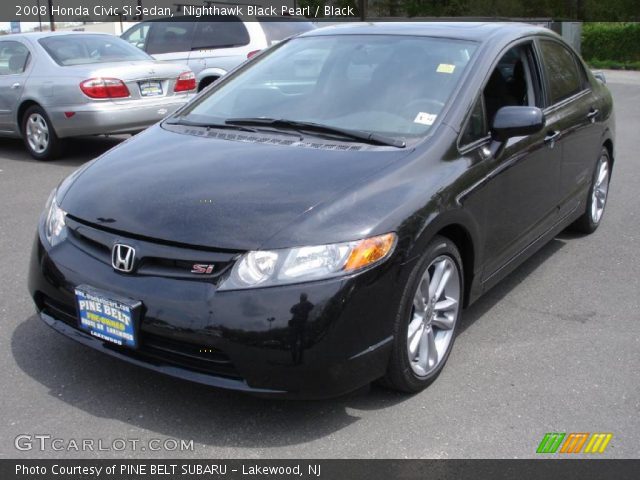 2008 Honda Civic Si Sedan in Nighthawk Black Pearl
