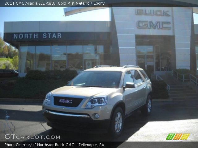 2011 GMC Acadia SLE AWD in Gold Mist Metallic