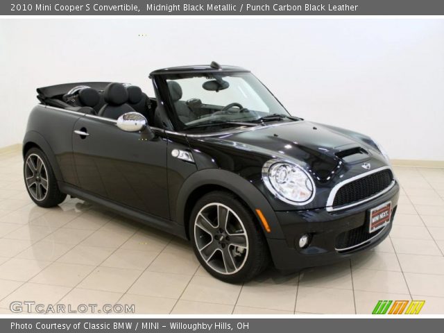 2010 Mini Cooper S Convertible in Midnight Black Metallic