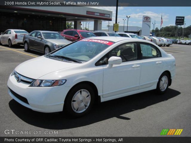 2008 Honda Civic Hybrid Sedan in Taffeta White