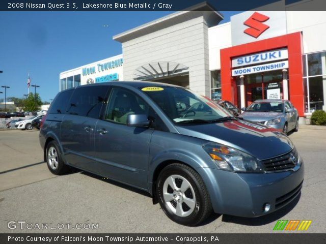 2008 Nissan Quest 3.5 in Lakeshore Blue Metallic