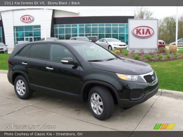 2011 Kia Sorento EX V6 in Ebony Black