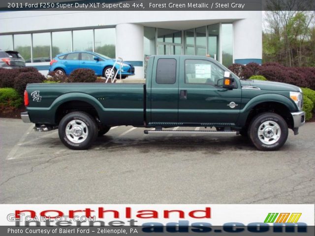 2011 Ford F250 Super Duty XLT SuperCab 4x4 in Forest Green Metallic