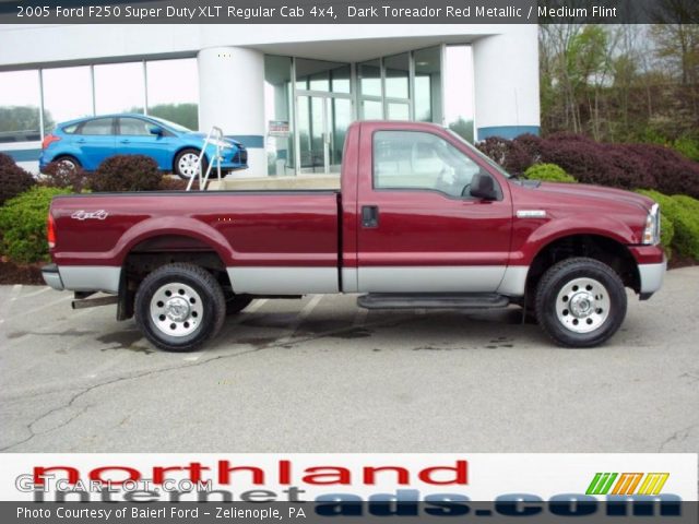 2005 Ford F250 Super Duty XLT Regular Cab 4x4 in Dark Toreador Red Metallic