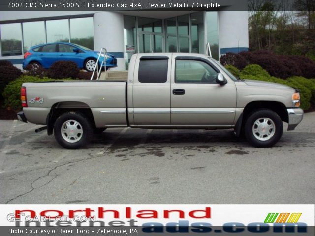 2002 GMC Sierra 1500 SLE Extended Cab 4x4 in Pewter Metallic