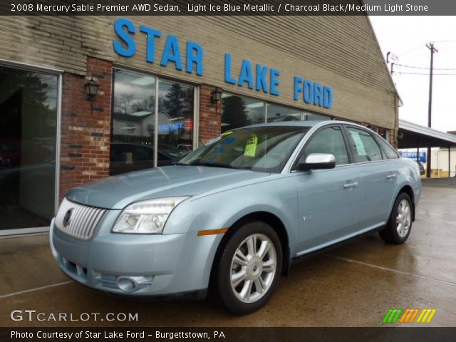 2008 Mercury Sable Premier AWD Sedan in Light Ice Blue Metallic