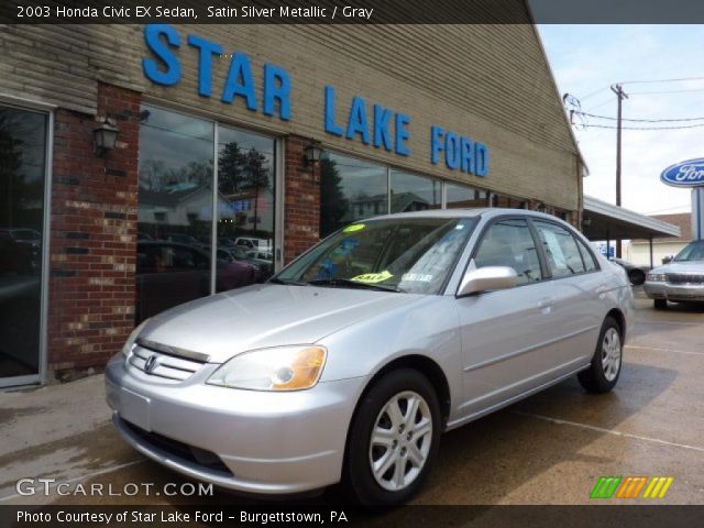 2003 Honda Civic EX Sedan in Satin Silver Metallic