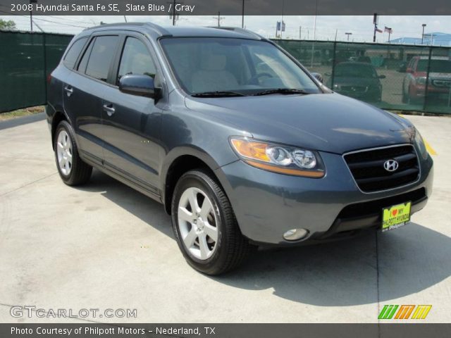 2008 Hyundai Santa Fe SE in Slate Blue