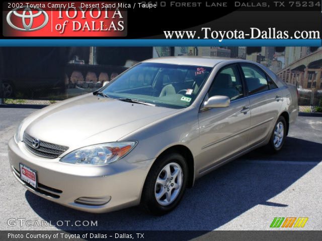 2002 Toyota Camry LE in Desert Sand Mica