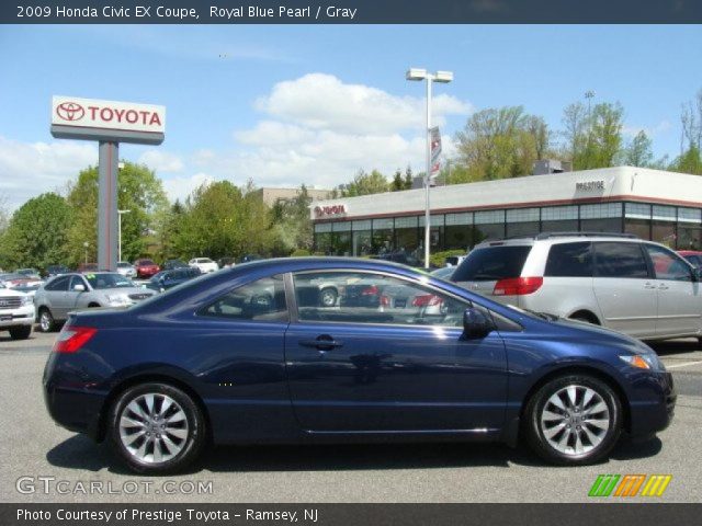 2009 Honda Civic EX Coupe in Royal Blue Pearl