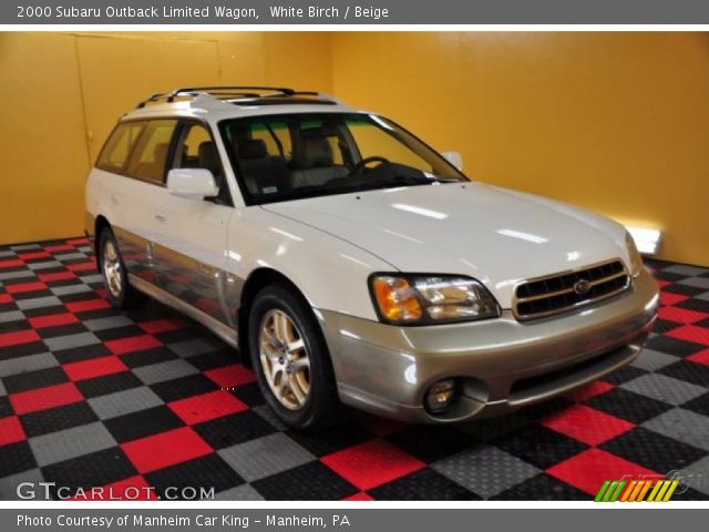 2000 Subaru Outback Limited Wagon in White Birch