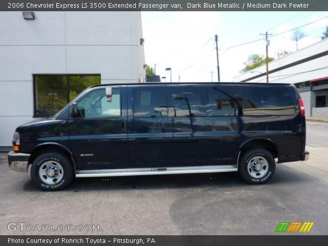 2006 Chevrolet Express LS 3500 Extended Passenger van in Dark Blue Metallic