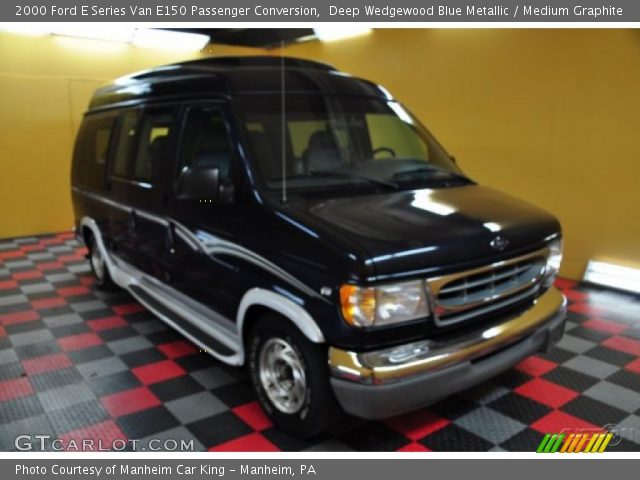 2000 Ford E Series Van E150 Passenger Conversion in Deep Wedgewood Blue Metallic