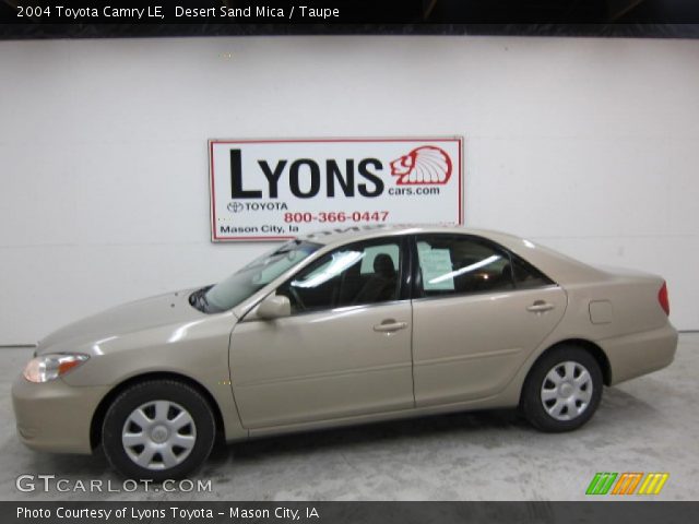 2004 Toyota Camry LE in Desert Sand Mica