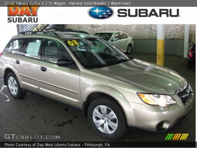 2008 Subaru Outback 2.5i Wagon in Harvest Gold Metallic