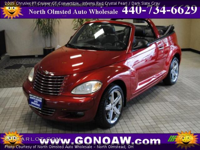 2005 Chrysler PT Cruiser GT Convertible in Inferno Red Crystal Pearl
