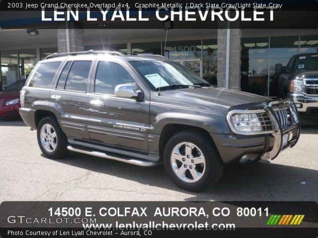 2003 Jeep Grand Cherokee Overland 4x4 in Graphite Metallic