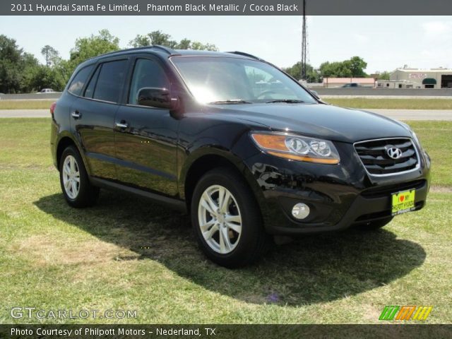 2011 Hyundai Santa Fe Limited in Phantom Black Metallic
