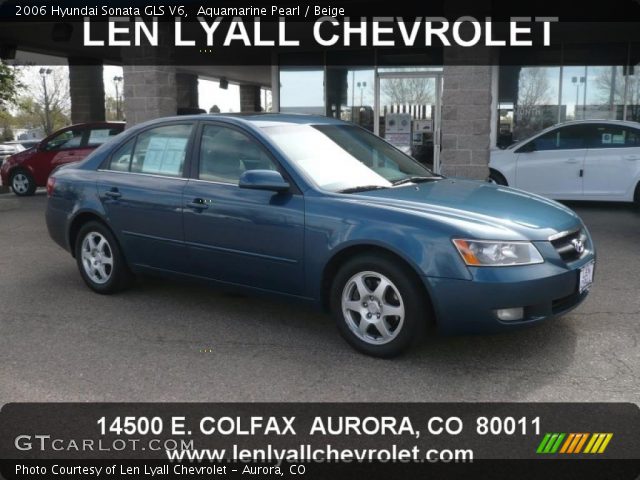2006 Hyundai Sonata GLS V6 in Aquamarine Pearl
