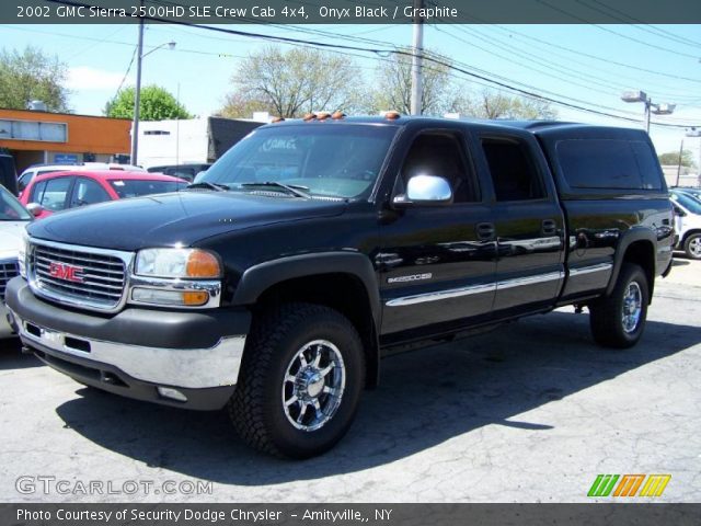 2002 GMC Sierra 2500HD SLE Crew Cab 4x4 in Onyx Black