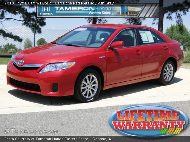 2010 Toyota Camry Hybrid in Barcelona Red Metallic