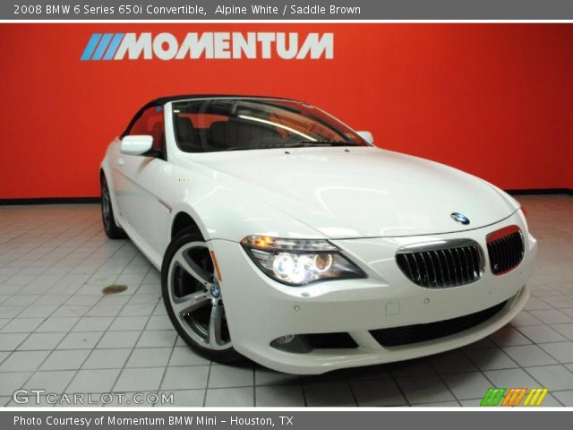 2008 BMW 6 Series 650i Convertible in Alpine White