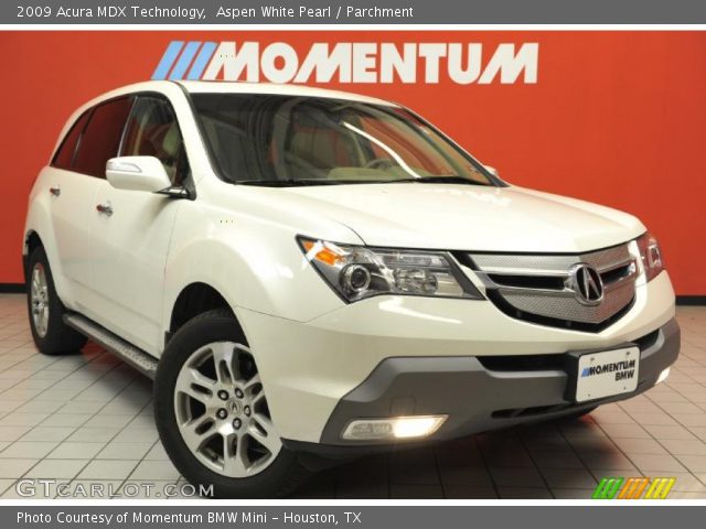 2009 Acura MDX Technology in Aspen White Pearl