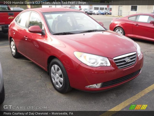2009 Hyundai Elantra GLS Sedan in Apple Red Pearl