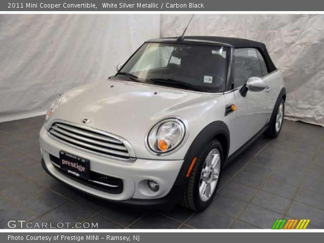 2011 Mini Cooper Convertible in White Silver Metallic
