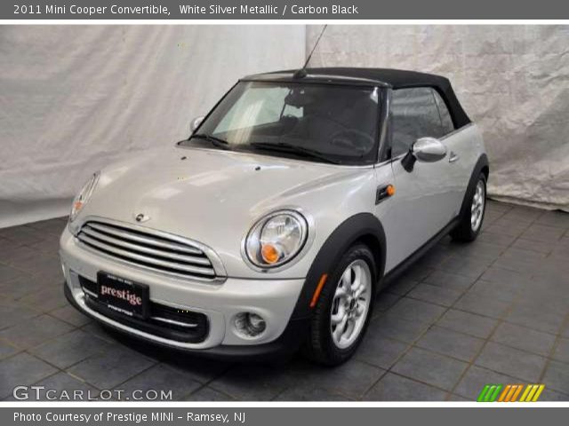 2011 Mini Cooper Convertible in White Silver Metallic