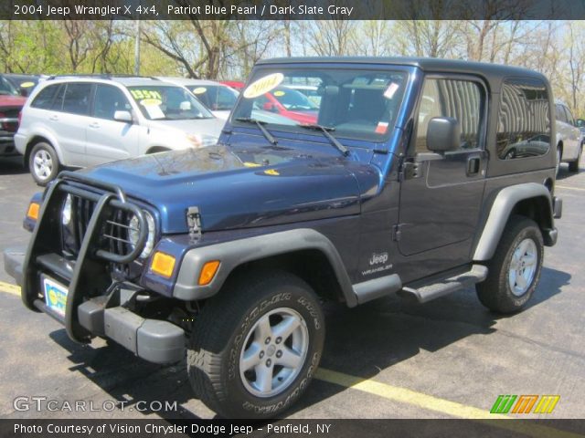 2004 Jeep Wrangler X 4x4 in Patriot Blue Pearl