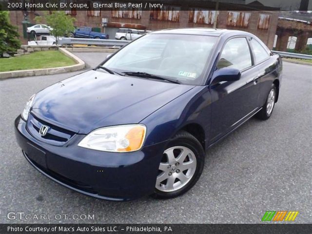 2003 Honda Civic EX Coupe in Eternal Blue Pearl